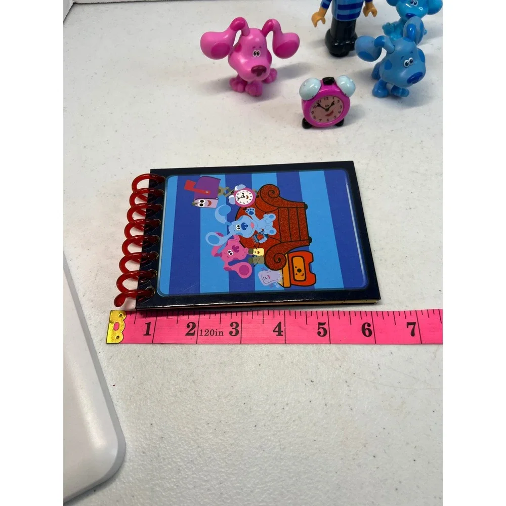 Blues Clues and You Figure Lot Josh Steve Blue Magenta Handy Dandy Notebook Toy